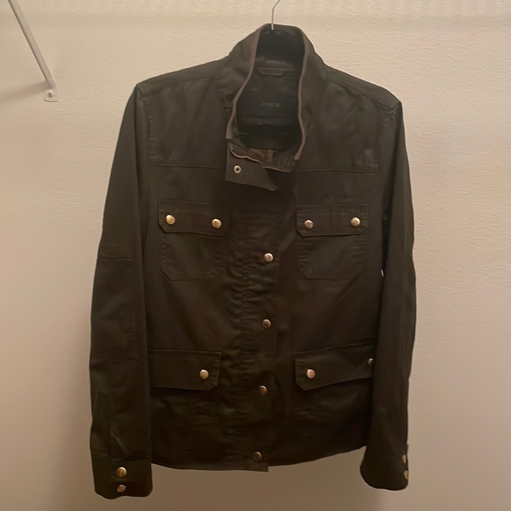 JCrew Downtown Field Jacket in Mossy Brown size L